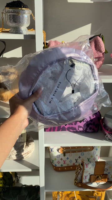 Eugenia Kim | Accessories | Eugenia Kim Purple Satin Beret  display picture 3