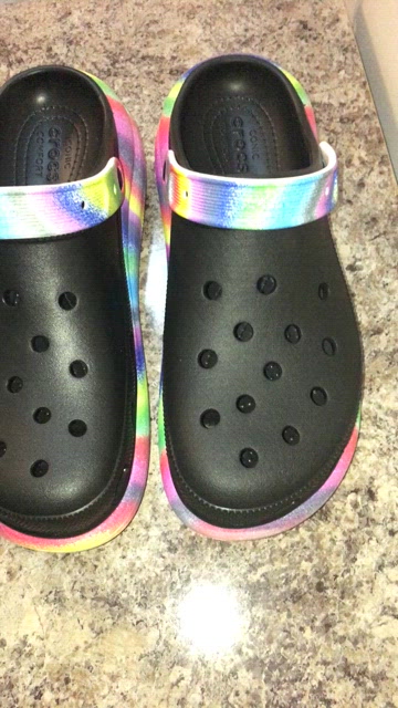 CROCS | Shoes | Black And Rainbow Platform Crocs | Poshmark display picture 2