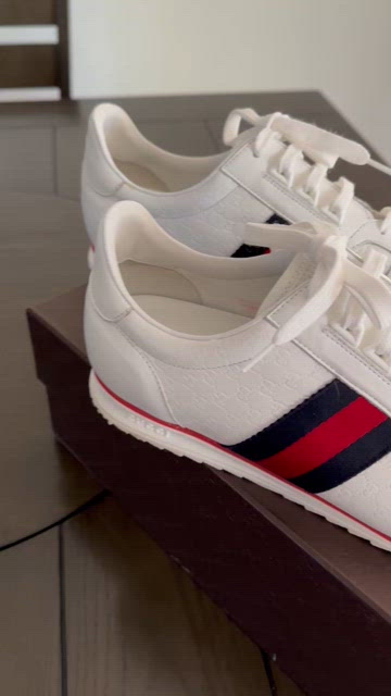 Gucci | Shoes | Gucci Micro Guccissima 233334 Mens White Leather