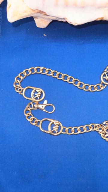 $60 NWOT Michael Kors Gold Logo Chain 37” Lobster Clasp Adjustable Belt Michael Kors Women main image 4