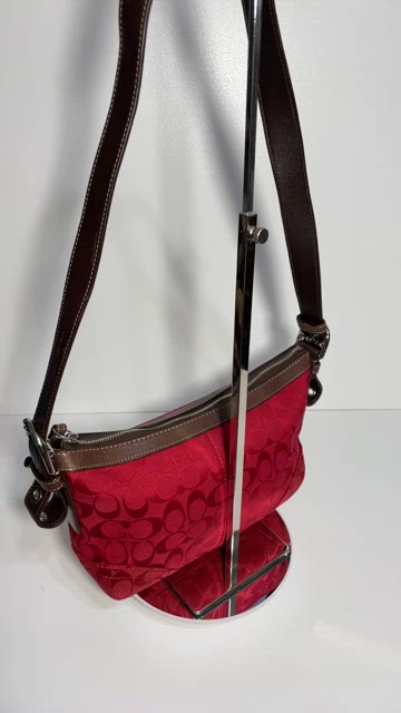 Coach | Bags | Coach Signature C Red Jacquard East West