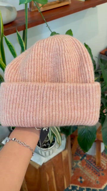 Hat Attack | Accessories | New Hat Attack Pink Blush Ribbed 
