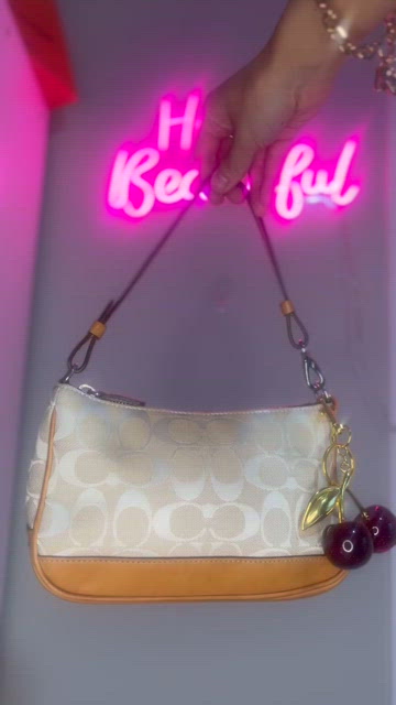 Coach | Bags | Coach 694 Signature Leather Jacquard Demi Cream