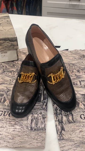 Gucci | Shoes | Gucci Ebal Horsebit Lizardembossed Leather