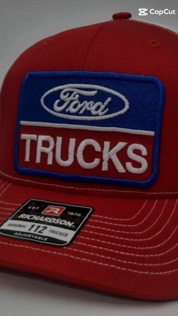 Retro Vintage Style Ford Trucks Embroidered Patch Flat Bill Snapback Mesh Hat Ca Ford Trucks Otto Flat Bill Baseball Cap Hat Embroidered  main image 2