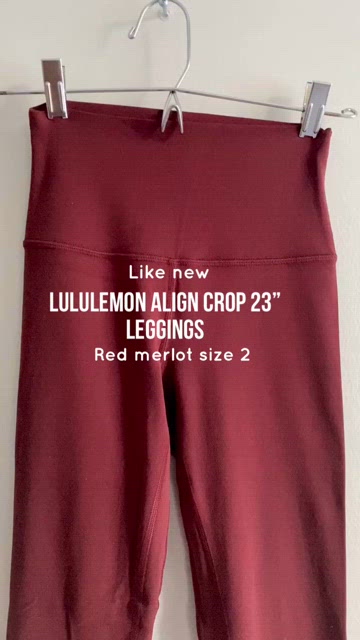 NWT Lululemon Unlimit High-Rise Tight 25 Red Merlot