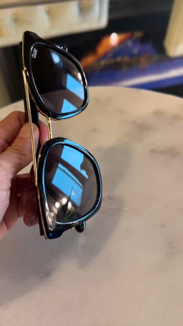 Quay Australia Sweet Dreams Black Gold Frame Smoke Gradient Aviator Sunglasses Quay Australia | Accessories | Quay Australia Sweet Dreams  main image 2