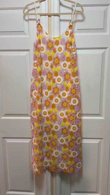 ZARA ~ Zara Midi Crochet Daisy Dress