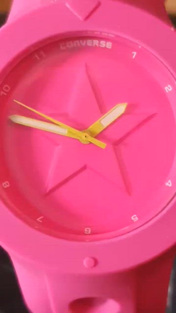 Converse Wristwatch Pink Rubber Sport Strap Unisex Analog Quartz Wrist Watch $65 Converse Women Wristwatches for sale | eBay main image 3