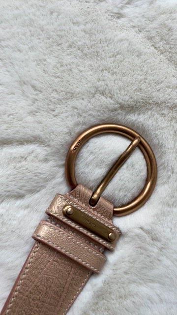 Prada | Accessories | Prada Leather Belt Rose Gold Pink With  display picture 2