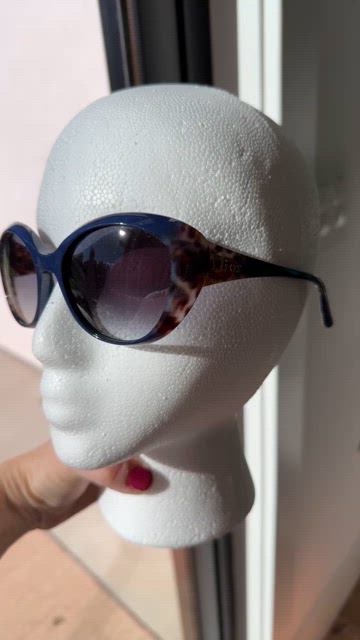 Rare Christian Dior Panther 2 Blue and Tortoise Sunglasses with Case DIOR Diorblacksuit S13I DM40136I S (53 - 19) with Blue  main image 4