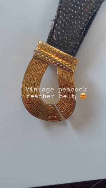 Accessories | Vintage Comeco Belt Made From Genuine Peacock  display picture 1