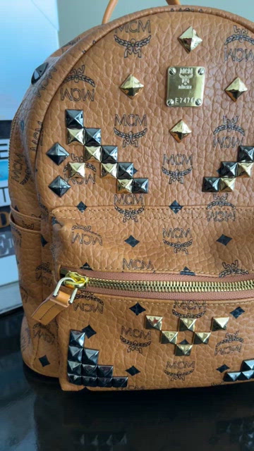 MCM | Bags | Mcm Stark Studded Visetos Backpack | Poshmark display picture 2
