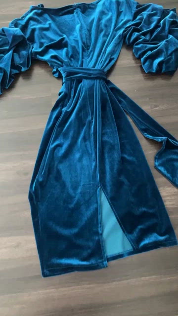 Electric Blue, Midi Dress - Velvet Material. Purchased From Asos. | Color: Blue | Size: Xl | Glowlanda's Closet