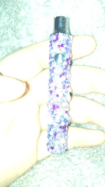 Bejeweled “Purple Princess” Bedazzled Battery Pen