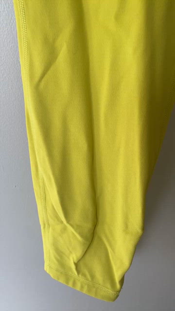Lululemon NWT yellow serpentine align leggings 25” size 10 large new bright