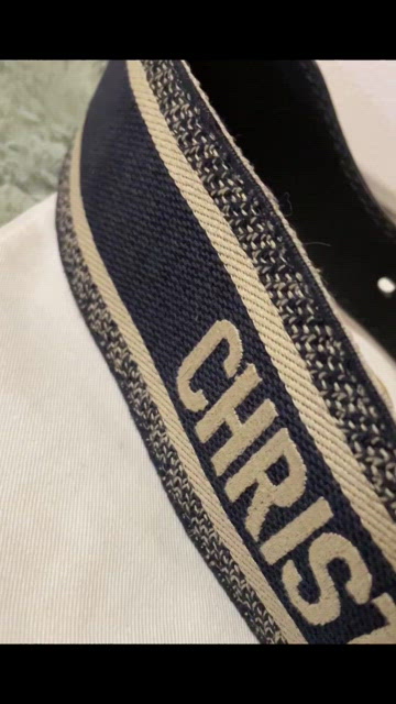 Head turning Christian Dior Canvas Cloth Belt Dior Grey Canvas Christian Dior Logo Belt Size 80 cm main image 3
