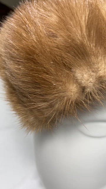HAT Christine Original 1950s Mink Hat Vintage Headband Style Light brown Mink HAT Christine Original 1950s Mink Hat Vintage Headband Style  main image 3