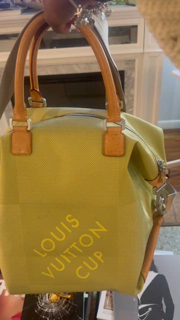 LOUIS VUITTON CUP イエロー Louis Vuitton | Bags | Louis Vuitton Lv Americas Cup Yellow Canvas