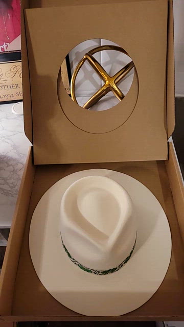 LACK OF COLOR IVY BEVERLY FEDORA HAT WHITE 63CM (XXL) Lack of Color Ivy Beverly Hat Green Vintage Trim Ivory IVY  main image 4