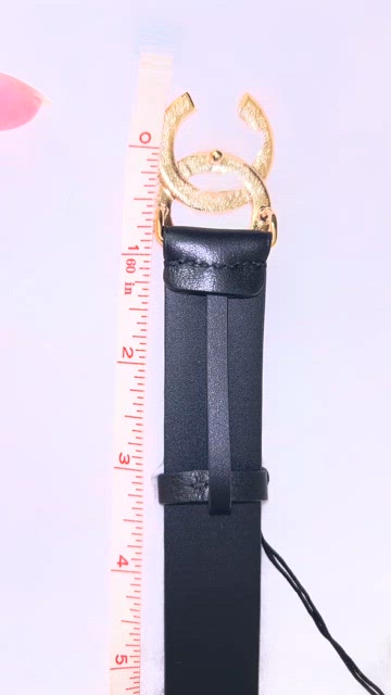 ?Bundle & Save! Chanel Leather Belt | Black with Gold Buckle Sz85 Leather belt - Calfskin & gold-tone metal, black — Fashion  main image 4