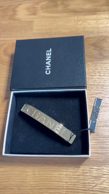 CHANEL | Accessories | Chanel Logo Gold Plated Hair Clip New  display picture 1