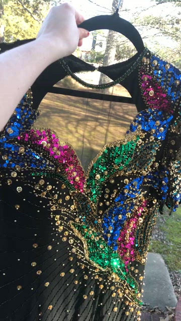 Vintage 1980s Beaded Alyce Designs Prom / Formal Dress