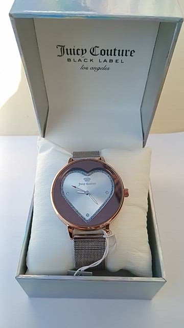 Juicy Couture Black Label watch Y2K Genuine Crystal Accented Mesh Bracelet Juicy Couture Black Label Women main image 3