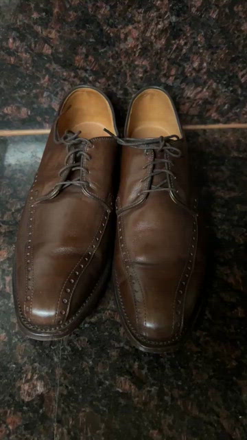 Allen Edmonds Wendell Dress Shoes Derby Brogue Made in the USA size 8 s-l400.jpg main image 2
