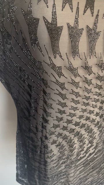 Mugler | Tops | Mugler X Hm Rhinestone Embellished Mesh