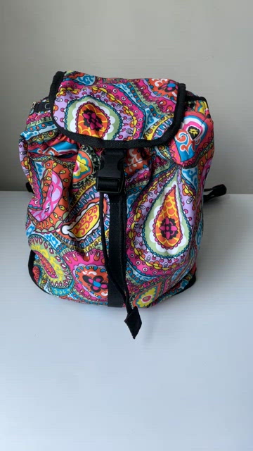 LeSportsac Backpack Tilt-a-Whirl Paisley Travel LESPORTSAC Tilt A Whirl Paisley Print Drawstring BackPack  main image 3