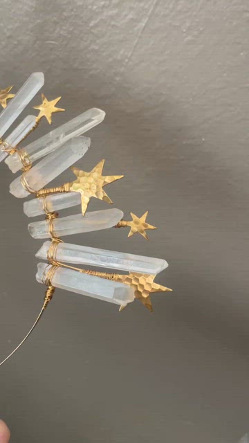 Elemental child crystal and star headband Light of the Stars Crystal Crown – Elemental Child main image 3