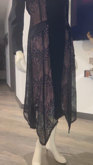 Anthropologie Lace Twofer Blazer Midi Dress