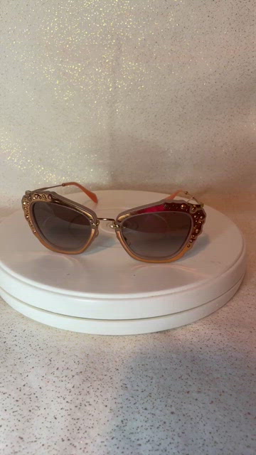 Miu Miu | Accessories | New Miu Miu Mu4qs Tv4k0 Matte Pink  display picture 1