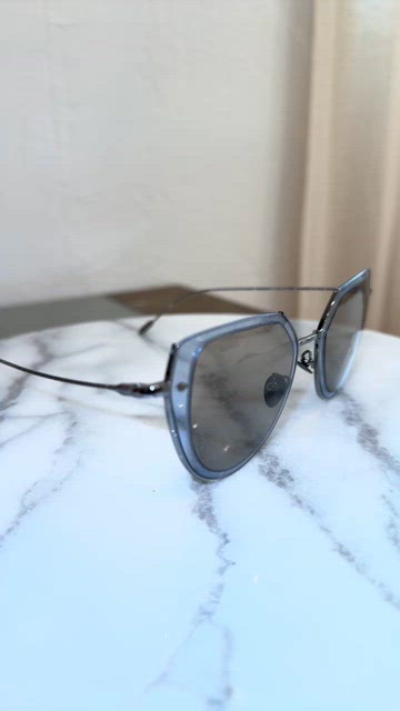GIORGIO ARMANI Gunmetal/Blue/Nude Sunglasses AR 6119 Sunglasses Giorgio Armani AR6115T | Free Shipping | Glasses.com® main image 4