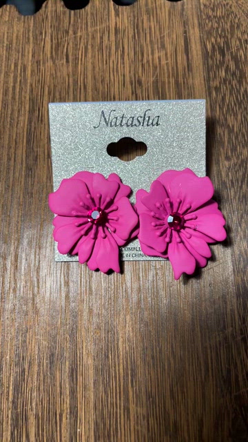 Natasha Couture | Jewelry | Natasha Statement Pink Flower  display picture 2