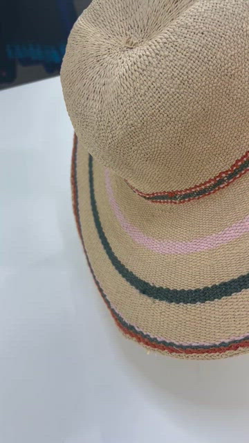 Madewell x Biltmore Tulum straw beach hat - Wide Brim with Colorful Stripes Madewell | Accessories | Madewell X Biltmore Tulum Striped  main image 4