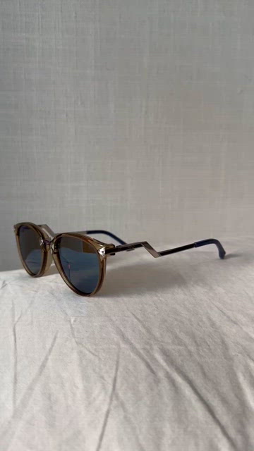 Fendi Zig-Zag Side Round Acetate Sunglasses Fendi Roma 51MM Round Sunglasses | Saks Fifth Avenue main image 2