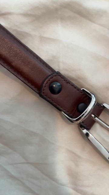 Studio Z leather belt, genuine leather, handcrafted!, see pictures , New 45 long Studio z | Accessories | Studio Z Leather Belt Genuine  main image 4