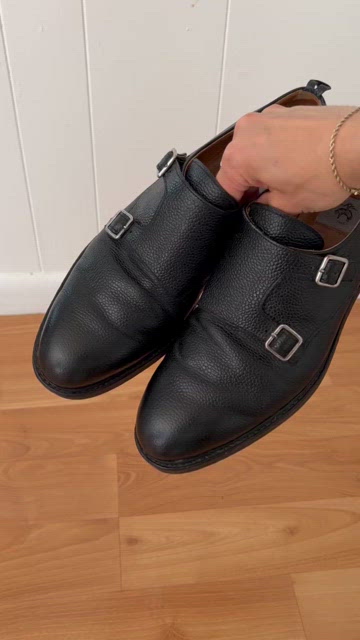 Thom Browne Black Fleece Brooks Brothers Black Monkstrap Oxford Loafers Size 10 Thom Browne Black Fleece Brooks Brothers Black Monkstrap  main image 2