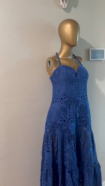 chinese dress ladies Multicolor Usiacuri Embroidered Lenzing™ Ecovero™ Euroflax™ Richelieu Maxi  Dress main image 0