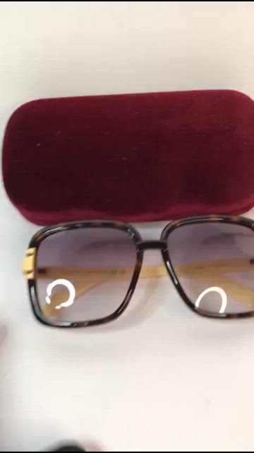 New Authentic GUCCI GG1066S 004 SQUARE SUNGLASSES IN TORTOISE IVORY Gucci GG1066S Sunglasses | Select Eyewear main image 4
