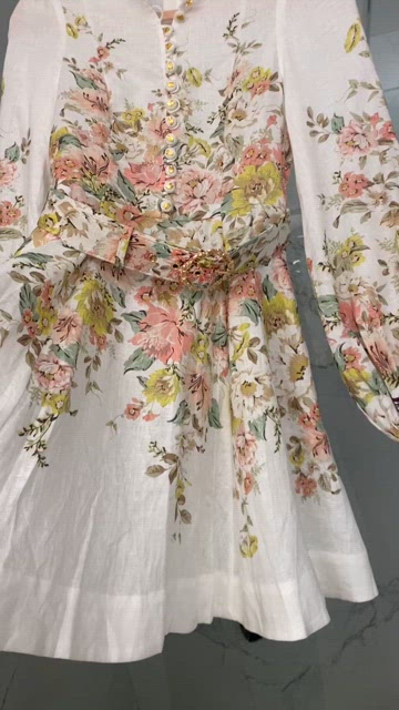 ZIMMERMANN Matchmaker Buttoned Mini Dress