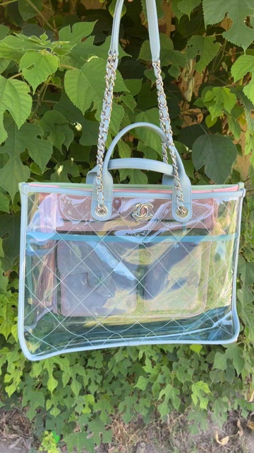 Designer Handbags Denim Handbag Chanel Pvc Shopping Bag