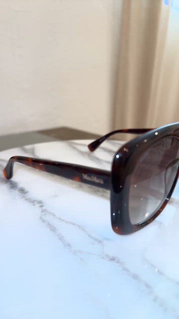 MAXMARA LOGO 12 MM0047 HAVANA/BROWN GRADIENT SUNGLASSES Max Mara MM 0047 LOGO12 - 53F Blonde Havana | Sunglasses Woman main image 2