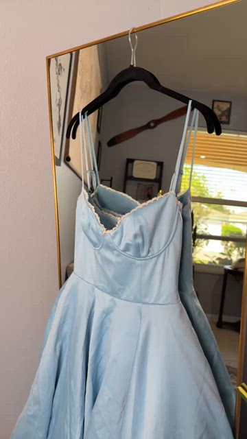 blue dress for baby girl HOUSE OF CB Mademoiselle Tulle Midi Dress – Luxe by Kan main image 1