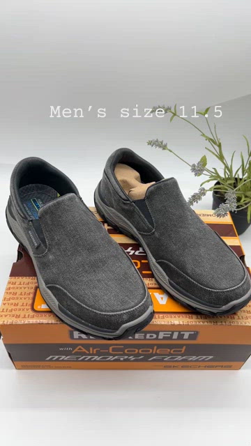 Skechers Men’s 204387 Fallston vintage washed air cooled Casual Shoes size 11.5 Skechers Men main image 4