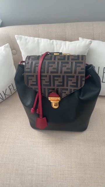 Fendi | Bags | Fendi Drawstringflap Backpack Leather With  display picture 2