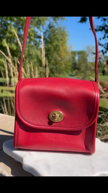 バッグ Rare Vintage Coach Emmie Flap Bag Red Coach | Bags | Vintage Coach Emmie Flap 98 Red Leather Like