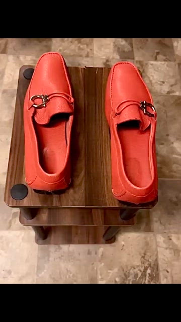 Salvatore Ferragamo | Shoes | Pair Of Red Ferragamo Loafers  display picture 1